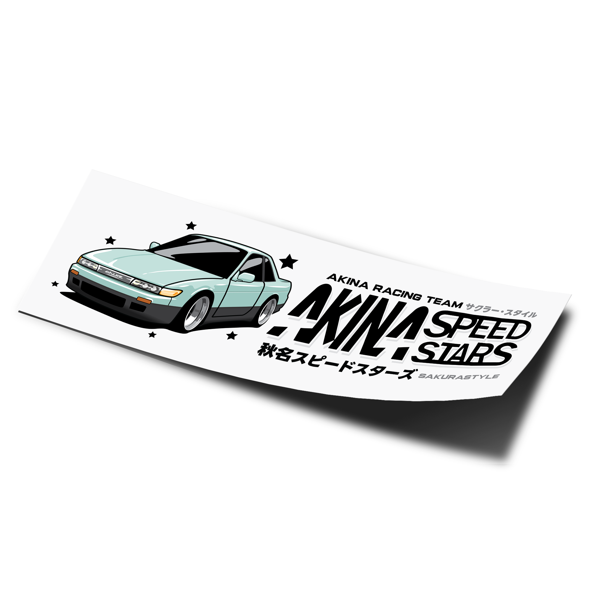 Akina Speed Stars JDM Sticker Slap