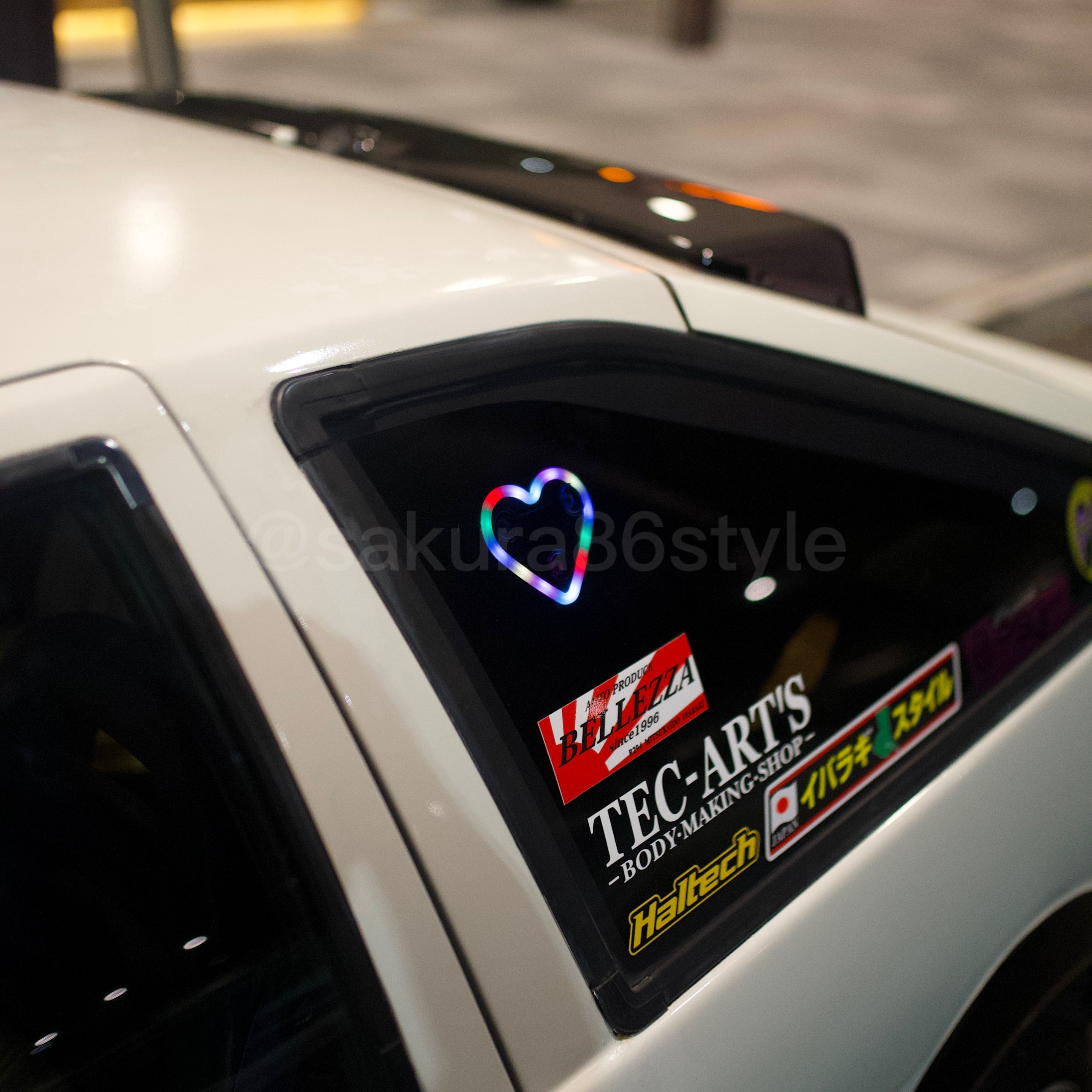 Smart RGB Neon Glow Solar Hearts