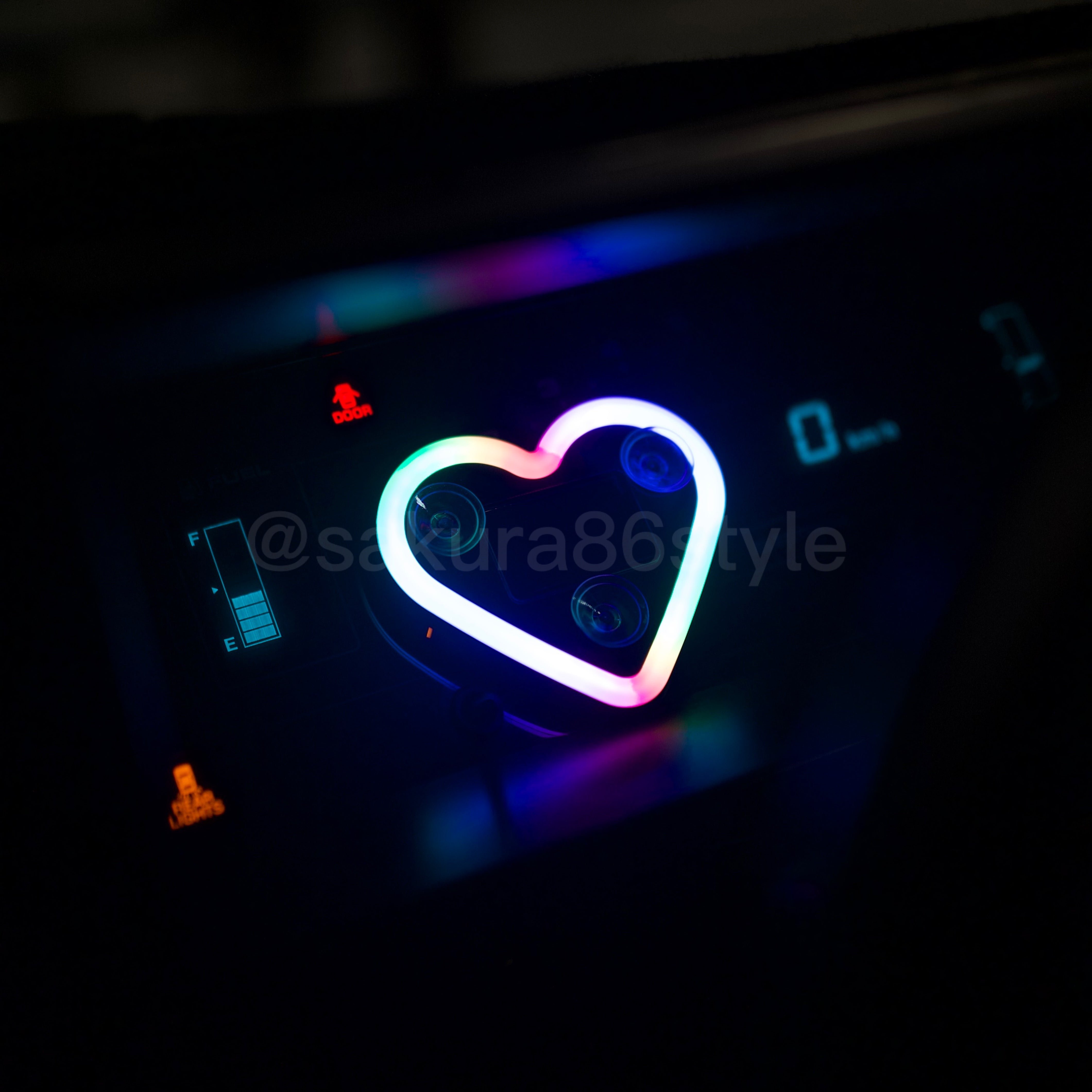Smart RGB Neon Glow Solar Hearts