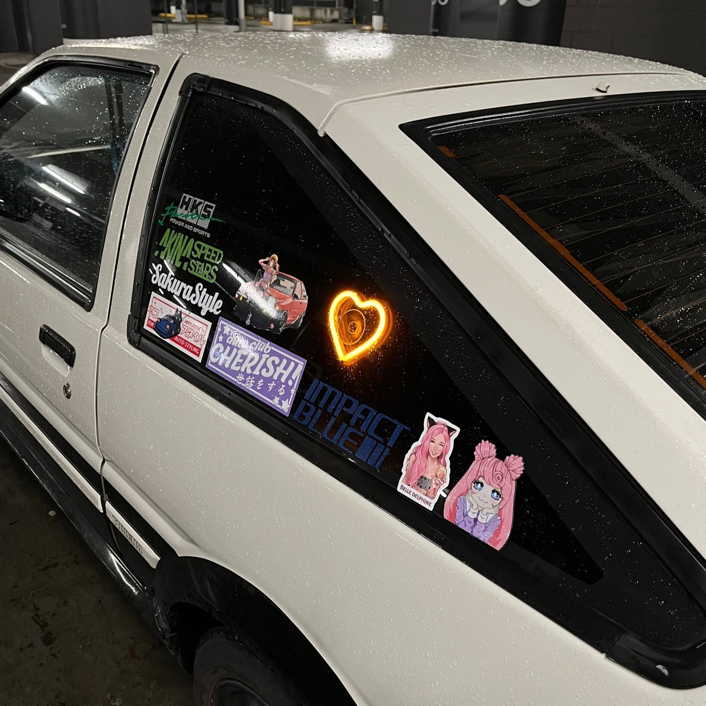 Premium Neon Glow Hearts - Sakura86Style