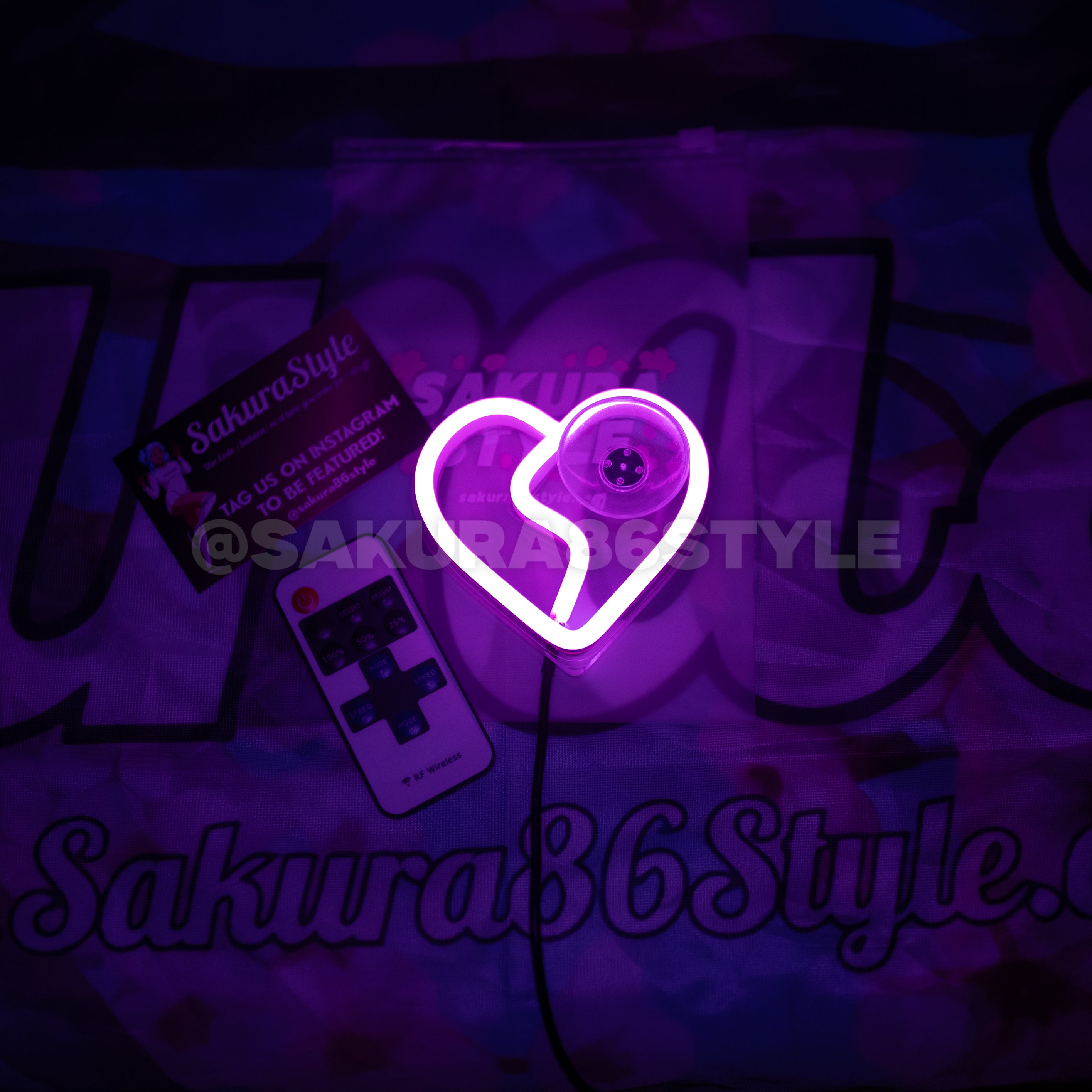 Original Neon Glow Broken Heart