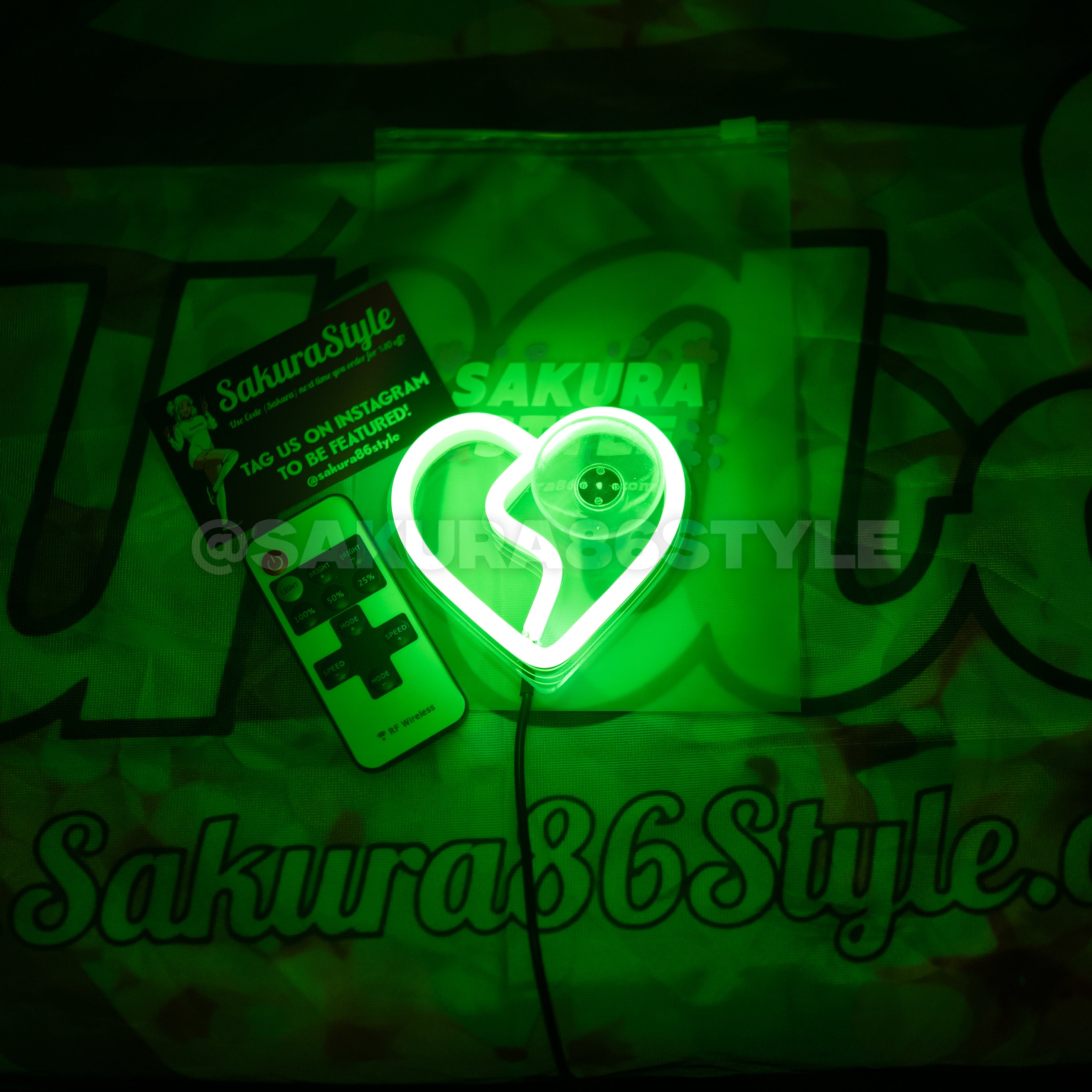 Original Neon Glow Broken Heart
