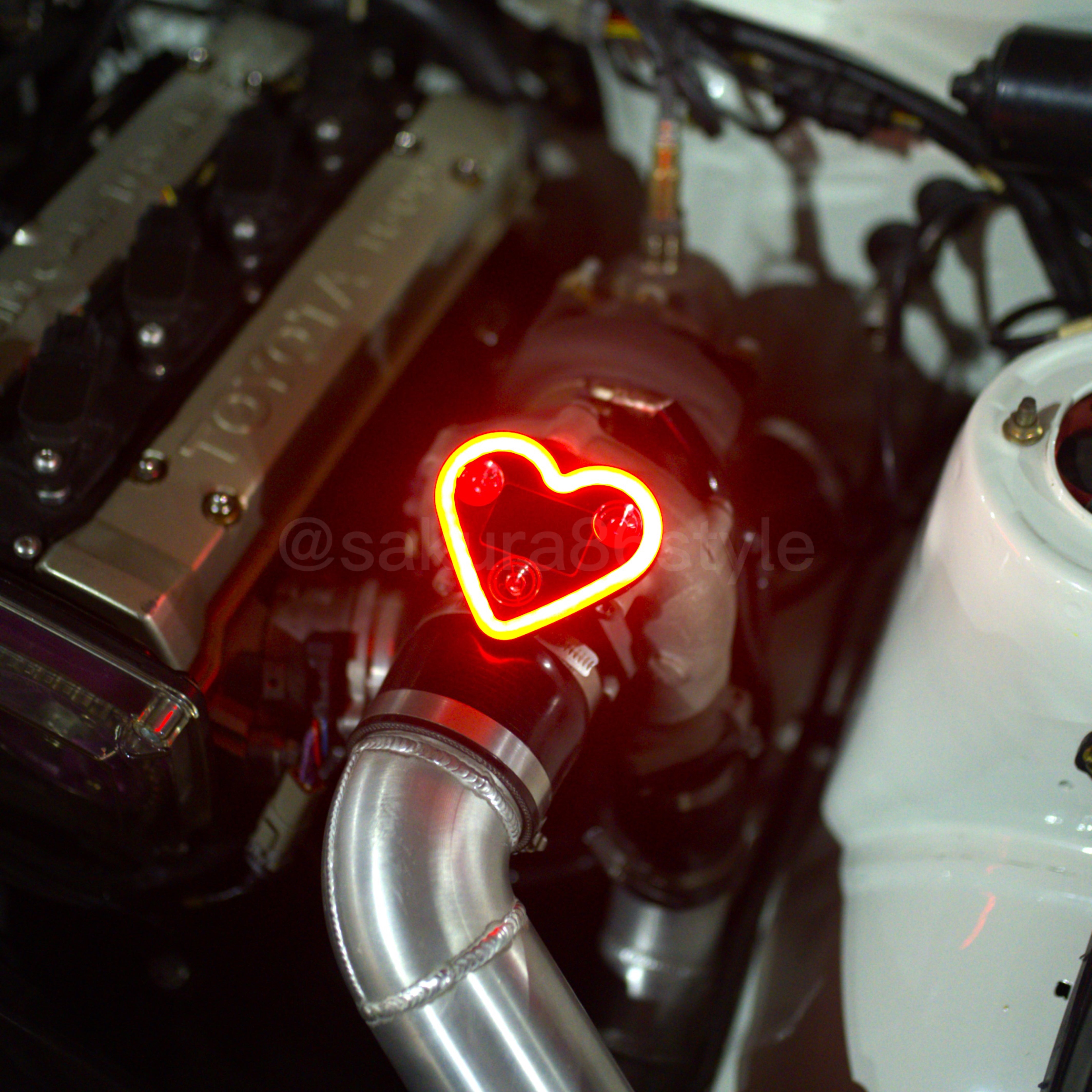 Smart LED Neon Glow Solar Hearts