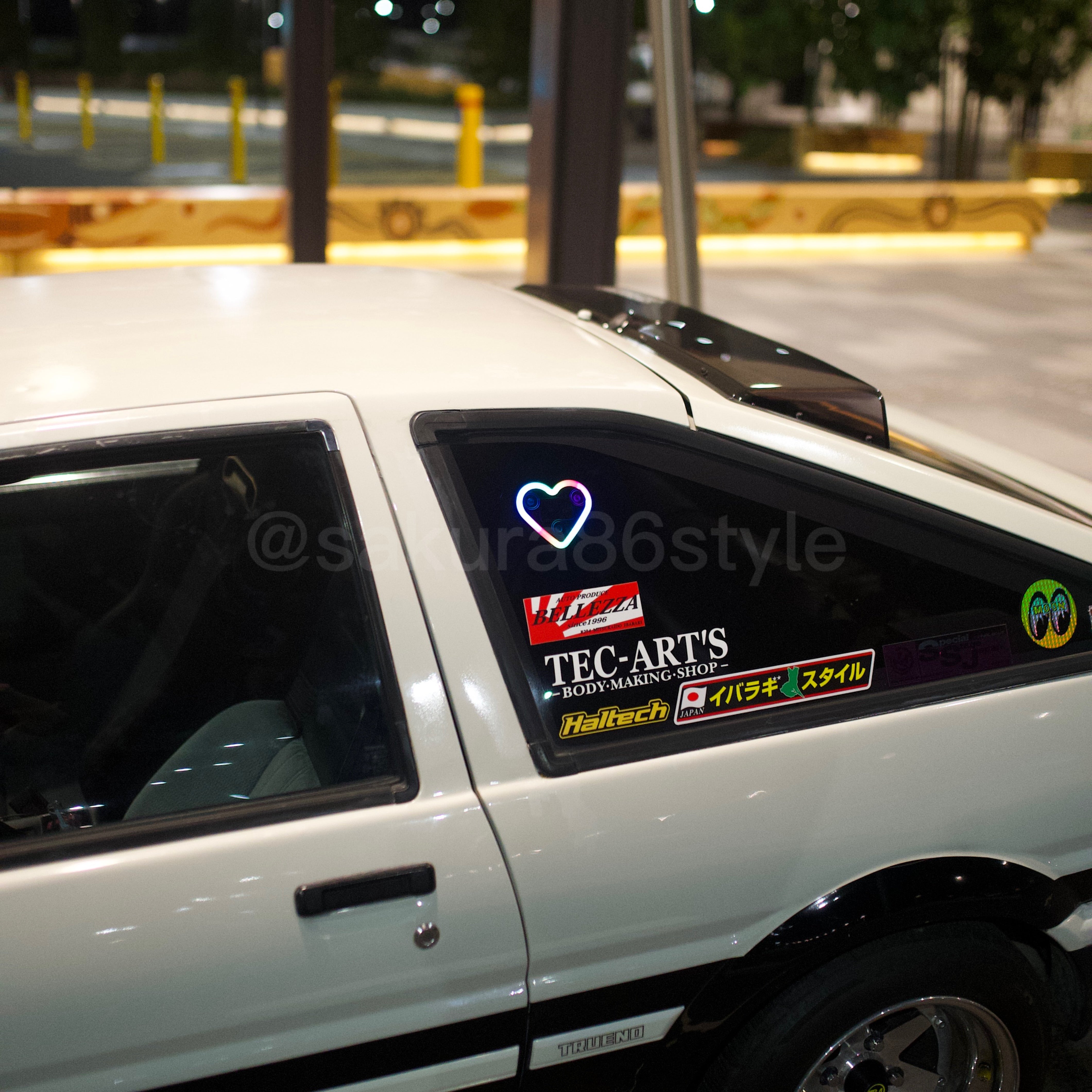 Smart RGB Neon Glow Solar Hearts