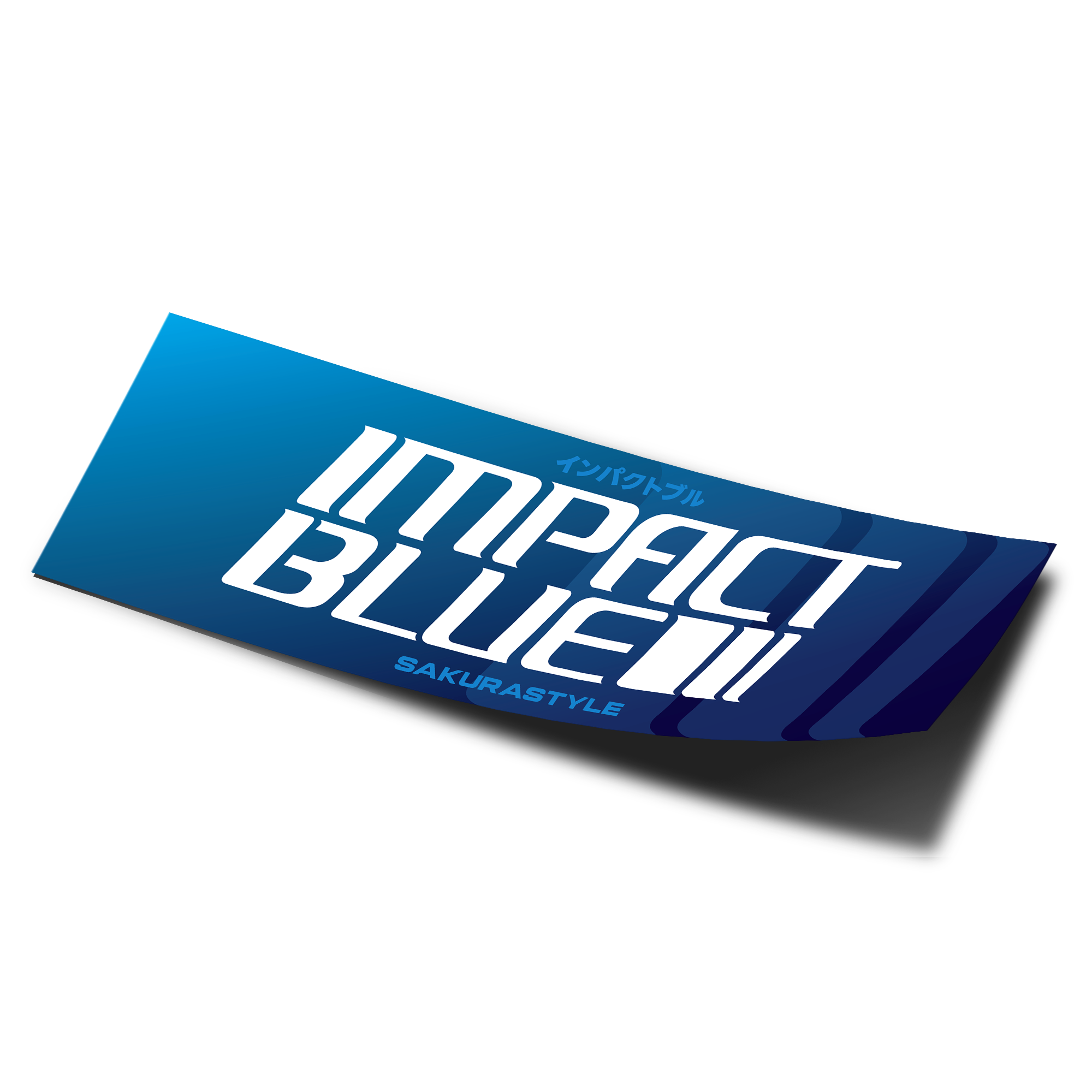 Team Impact Blue JDM Sticker Slap (Initial D)