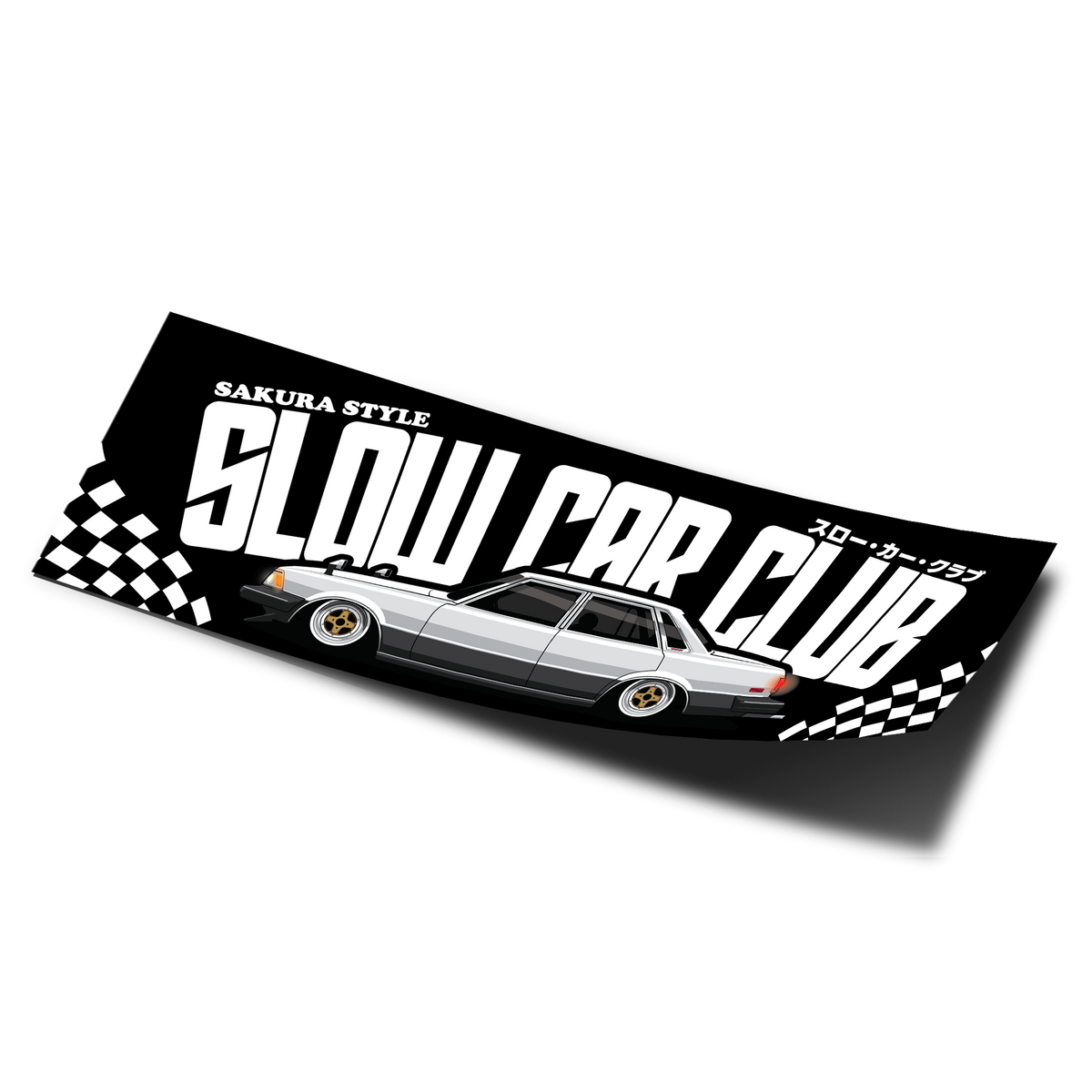 Slow Car Club JDM Sticker Slap